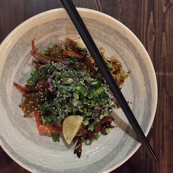 The Coup - Stir fried noodles with every vegetable imaginable - Vegetarian Near Me - Calgary, Alberta