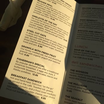 La Baleine Café - Menu - Cafes Near Me - Homer, Alaska