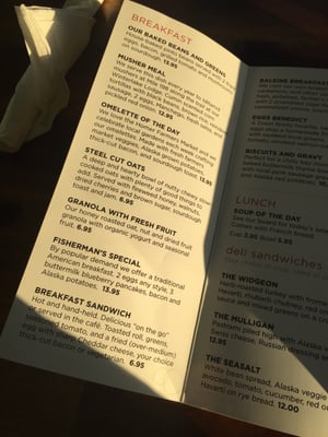 Menu photo 4 La Baleine Café Homer, AK