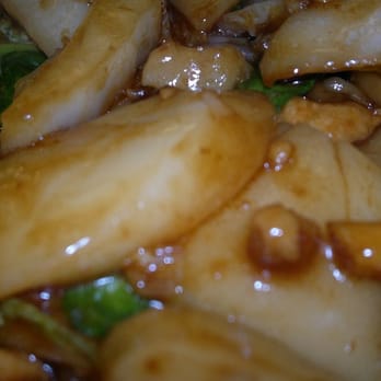 Food Shanghai Ting - Close-up of Shanghai fried rice cake with pork - Fast Food Near Me - Richmond, British Columbia Food Shanghai Ting - Close-up of Shanghai fried rice cake with pork - Fast Food Near Me - Richmond, British Columbia