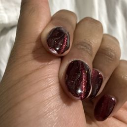 Dip with gel on top... got these done 4/11 @ 5pm it's now 4/12 @ 12:30pm and they're chipped