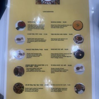 Habesha Cafe - Menu - Desserts Near Me - Euless, Texas