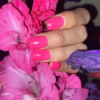Unique Nails - Love this color!! Matched the flowers exactly - Nail Salons Near Me - Broomfield, Colorado