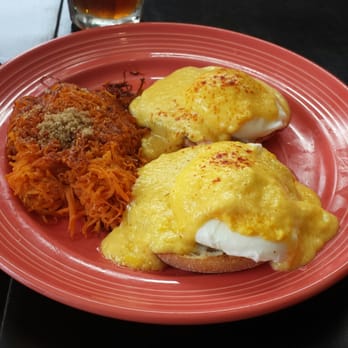 Gailey's Breakfast Cafe - Eggs Benedict with sweet potato hash browns. - Breakfast & Brunch Near Me - Springfield, Missouri Gailey's Breakfast Cafe - Eggs Benedict with sweet potato hash browns. - Breakfast & Brunch Near Me - Springfield, Missouri
