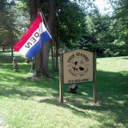 Four Seasons Archery Pro Shop - Large sign by the road, makes it easy to find us
