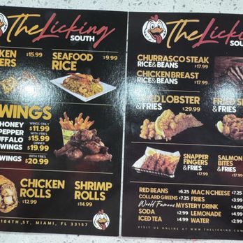 The Licking - Menu - Soul Food Near Me - Miami, Florida