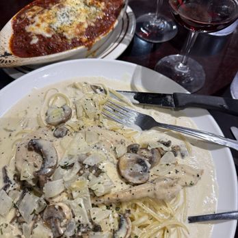 Valore Italian Restaurant And Grill - Creamy Marsala Chicken and Lasagna $8 Pinot noir wasn't too bad! - Italian Near Me - Amarillo, Texas Valore Italian Restaurant And Grill - Creamy Marsala Chicken and Lasagna $8 Pinot noir wasn't too bad! - Italian Near Me - Amarillo, Texas