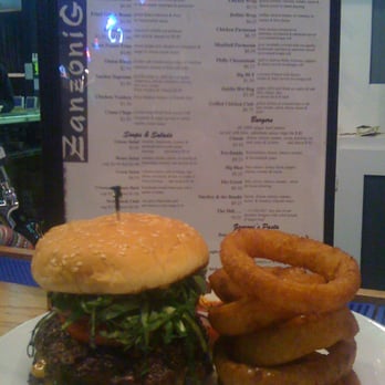Grant Street Grill - Burger as delivered....no picture posing....Just added the menu behind it and snapped. - Cafes Near Me - Clarkesville, Georgia Grant Street Grill - Burger as delivered....no picture posing....Just added the menu behind it and snapped. - Cafes Near Me - Clarkesville, Georgia