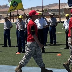 Fort Irwin National Training - My son @ entrance camp graduation