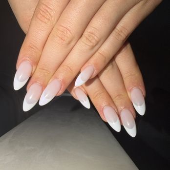 Planet Nails & Spa - Fresh Gel-X almond French tip manicure done at Planet Nails in West Hollywood - Nail Salons Near Me - West Hollywood, California