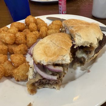 Tucci's Family Diner - Mushroom burger with tot the quality is above the rest! - Diners Near Me - Waterloo, New York Tucci's Family Diner - Mushroom burger with tot the quality is above the rest! - Diners Near Me - Waterloo, New York