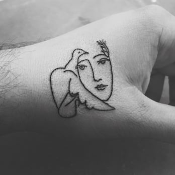 Alchemy Tattoo - Picasso drawing by the bloody brilliant, Alex. x - Tattoo Near Me - Los Angeles, California