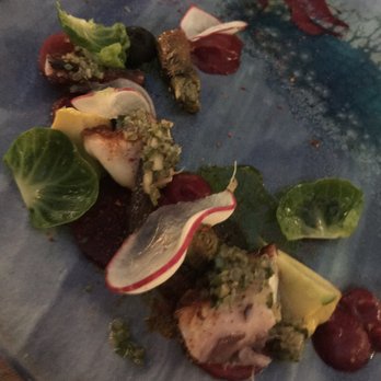 Noe - Octopus: beets watermelon radish black potato finger lime parsley $27 - Italian Near Me - Kapolei, Hawaii Noe - Octopus: beets watermelon radish black potato finger lime parsley $27 - Italian Near Me - Kapolei, Hawaii