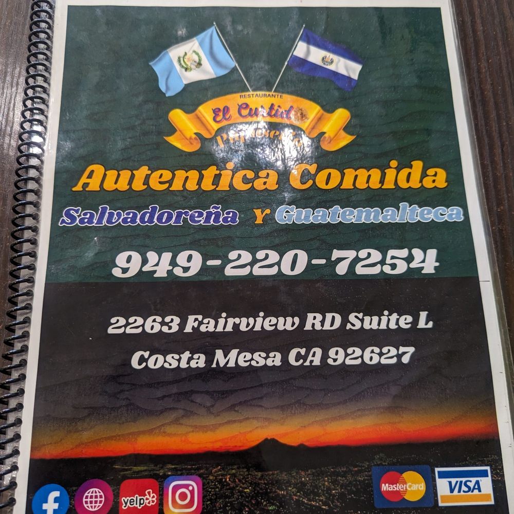 El Curtido - Menu - page 1 - Salvadoran Near Me - Costa Mesa, California El Curtido - Menu - page 1 - Salvadoran Near Me - Costa Mesa, California