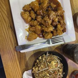 Sesame chicken and Pork fried rice (frickin amazing)