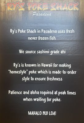 Menu photo 3 Ry's Poke Shack Pasadena, CA Menu photo 3 Ry's Poke Shack Pasadena, CA