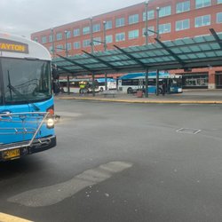 Cherriots - Buses at the downtown transit center in Salem Oregon