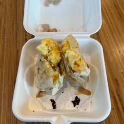 Breakfast wrap.