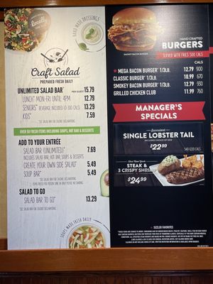 Menu photo 3 Sizzler Roseburg, OR