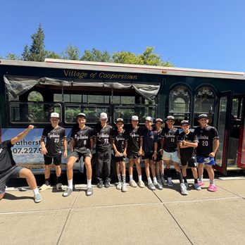 Leatherstocking Trolley - Saddleback Vigilantes visiting Cooperstown via the trolley! - Bus Tours Near Me Leatherstocking Trolley - Saddleback Vigilantes visiting Cooperstown via the trolley! - Bus Tours Near Me