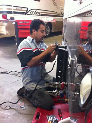 Leales RV - Leales is ready to perform repairs on coaches. Roof repair, suspension, service appliances, towbars and hitches, brakes. We work with all extended warranty companies.