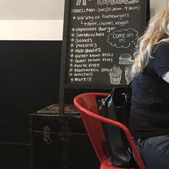 A+ Burger - Sign on a chest - Burgers Near Me - Oakland, California A+ Burger - Sign on a chest - Burgers Near Me - Oakland, California