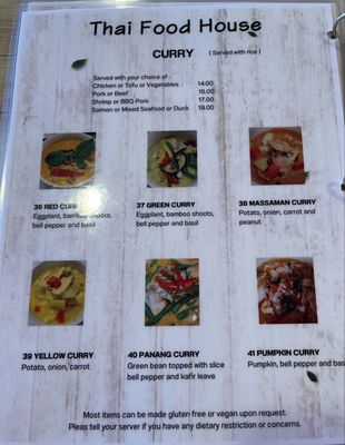Menu photo 1 Thai Food House Winston, OR Menu photo 1 Thai Food House Winston, OR