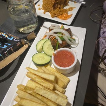 West Hut - Yam Fries and Beef Suya - African Near Me - Phoenix, Arizona West Hut - Yam Fries and Beef Suya - African Near Me - Phoenix, Arizona