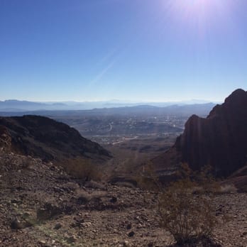 Red and Black Mountain - View of Boulder City from the saddle - Hiking Near Me - Boulder City, Nevada Red and Black Mountain - View of Boulder City from the saddle - Hiking Near Me - Boulder City, Nevada