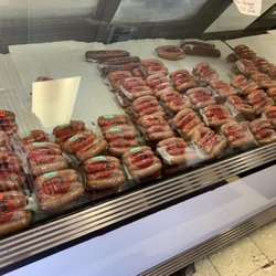 Mertz Sausage - Inside meat case