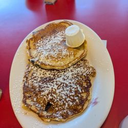 Main Street Cafe - Blueberry pancakes! Recommended by the waitress and OMG they were so good!