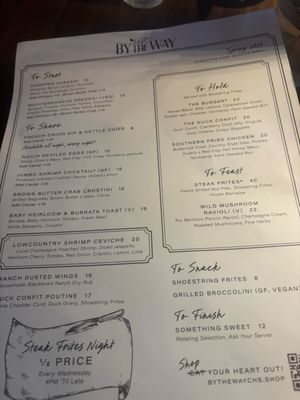 Menu photo 5 By the Way Charleston, SC