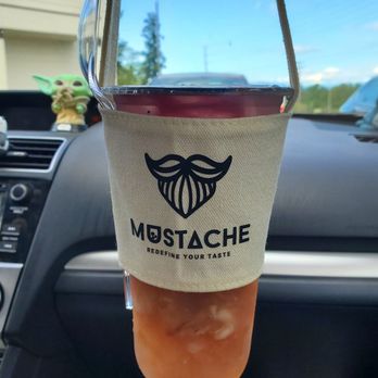 Mustache MilkTea - Mangosteen Oolong (came with the carrier) - Bubble Tea Near Me - Lynnwood, Washington Mustache MilkTea - Mangosteen Oolong (came with the carrier) - Bubble Tea Near Me - Lynnwood, Washington