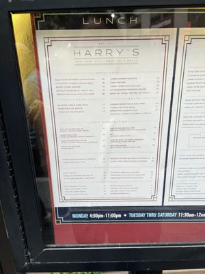 Menu photo 1 Harry's Manhattan, NY