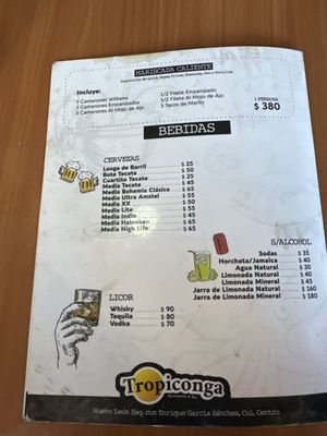 Menu photo 2 Tropiconga Restaurant Hermosillo, SON