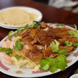 Golden Inn Seafood Restaurant - Peking duck 3 course meal: Crispy skin dish