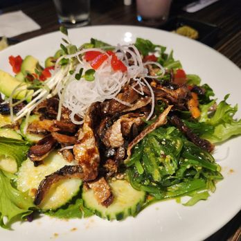 Sushiya - Salmon skin salad with avocados and seaweed salad - Sushi Bars Near Me - San Dimas, California