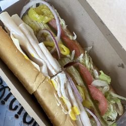Deli Delicious - HUGEE would recommend sourdough bread 4. Turkey Breast and Swiss - with the works