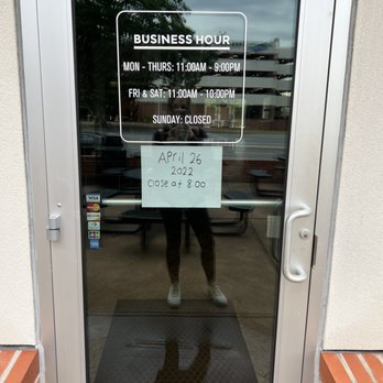 Mirin Asian Eatery - Ordered online for pickup, show up and they were closed. It was 630pm the sign said they close at 8. Go somewhere else for food. - Asian Fusion Near Me - Fayetteville, North Carolina Mirin Asian Eatery - Ordered online for pickup, show up and they were closed. It was 630pm the sign said they close at 8. Go somewhere else for food. - Asian Fusion Near Me - Fayetteville, North Carolina