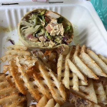 Back 40 Urban Fresh - Curry Chicken Curry Wrap loaded with waffle fried.. delish - Tex-Mex Near Me - Fruit Cove, Florida Back 40 Urban Fresh - Curry Chicken Curry Wrap loaded with waffle fried.. delish - Tex-Mex Near Me - Fruit Cove, Florida