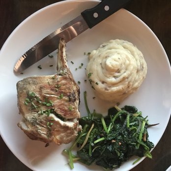 Fargo's Steak House - Grilled pork chop plain but so delicious!!!! - Steakhouses Near Me - Payson, Arizona