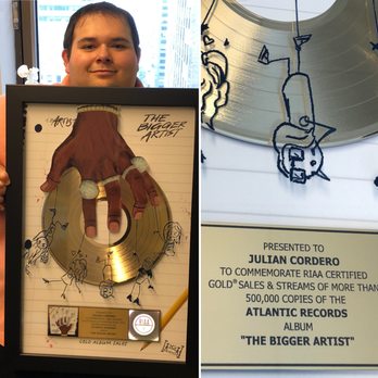 Cordero Law - One of our happiest moments are when our music clients receive coveted gold and platinum records from the RIAA. - Business Law Near Me - New York, New York Cordero Law - One of our happiest moments are when our music clients receive coveted gold and platinum records from the RIAA. - Business Law Near Me - New York, New York