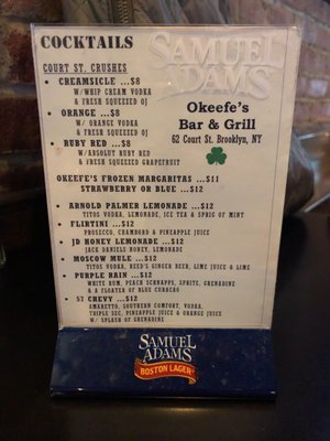 Menu photo 4 O'Keefe's Bar & Grill Brooklyn, NY Menu photo 4 O'Keefe's Bar & Grill Brooklyn, NY