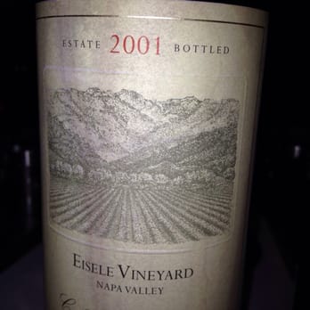 Bourbon Steak - 2nd bottle. - 2001 Eisele Vineyards Cabernet Sauvignon - Steakhouses Near Me - Glendale, California