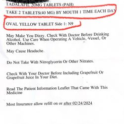 Walgreens - This is the paperwork I received with my prescription.