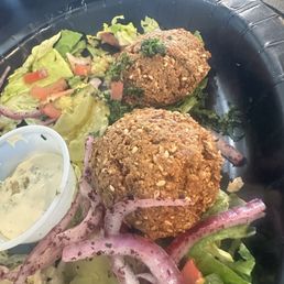 Falafel were fresh, big and delicious! Falafel were fresh, big and delicious!