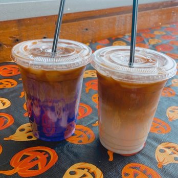 Royal Ground Coffee - Ube latte and toffee crunch latte - Coffee & Tea Near Me - San Francisco, California Royal Ground Coffee - Ube latte and toffee crunch latte - Coffee & Tea Near Me - San Francisco, California