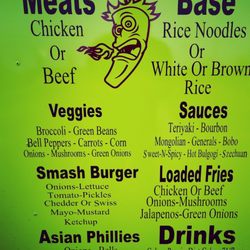 Great Bowls On Fire - Menu
