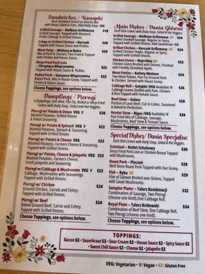 Menu photo 1 Polka Polish Restaurant Los Angeles, CA Menu photo 1 Polka Polish Restaurant Los Angeles, CA