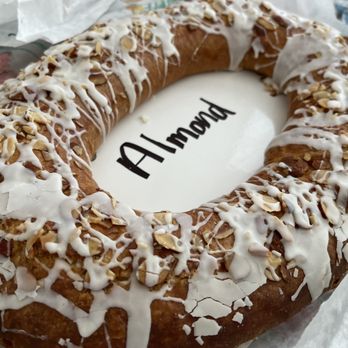 Oliver's Bakery - It made it home to VA on the plane. Almond Kringle - Donuts Near Me - Kenosha, Wisconsin